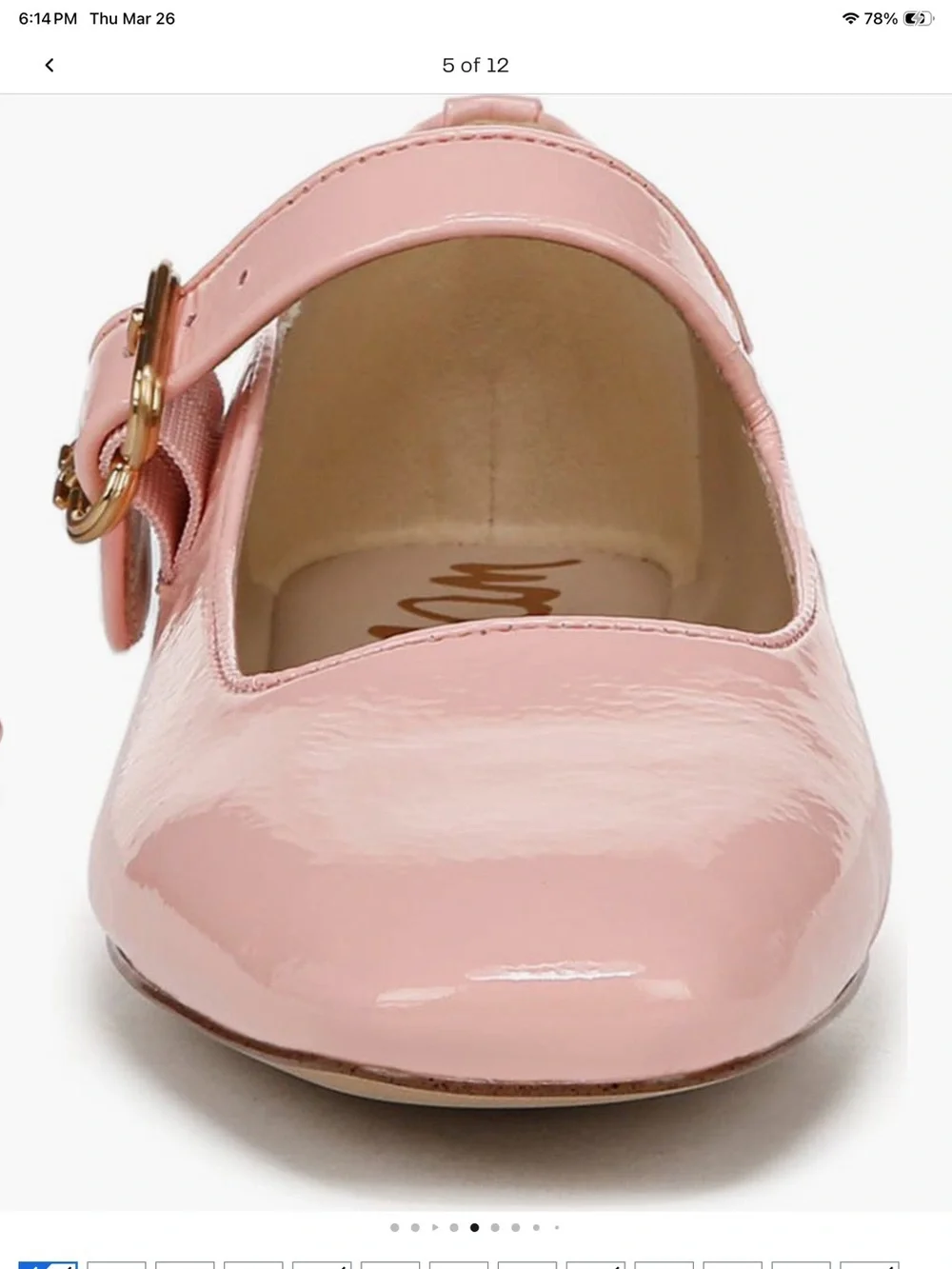 Sam Edelman Michaela Mary Jane Flat Pink patent leather NEW 7.5